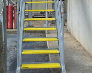 anti slip step covers in power generation plant