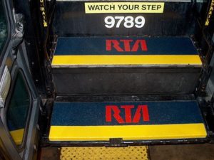 anti slip step cover for public transportation
