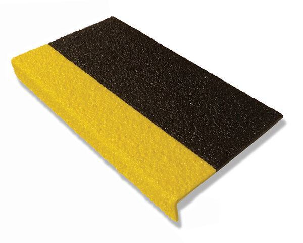 Two-Tone Black with Yellow Nosing