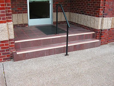 commercial building using Safeguard anti slip step covers
