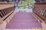 brown anti-slip step covers create safe, non-skid home deck stairs
