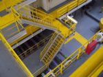 Drill ship with Safeguard’s Hi-Traction® Anti-Slip Step Covers installed over diamond plate
