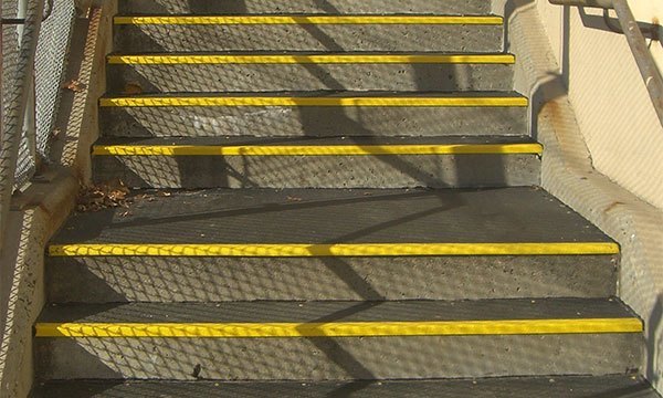 anti slip step and landing covers used on public transportation