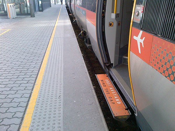 anti slip products with safety messaging used on public transportation