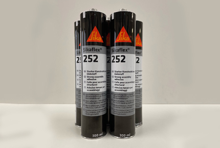 5 tubes of sikaflex 252 adhesive