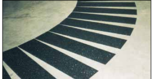Safeguard Hi-Traction Anti-Slip Walkway in a Heal-and-Toe Pattern