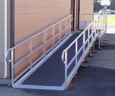 Anti-Slip Rubber Ramp Mats for Wheelchair Ramps