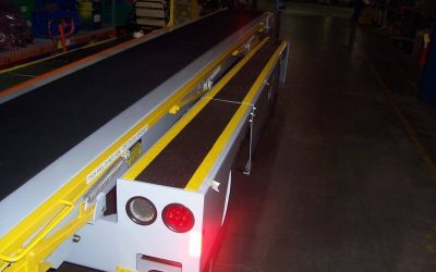 Non-slip walkway covers, custom made to provide sure footing on a jet bridge belt loader