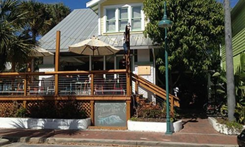 Restaurant exterior with anti slip step covers